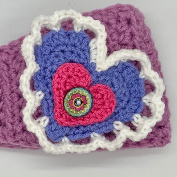 Valentine's day headband / ear warmer - Picture 4 of 6